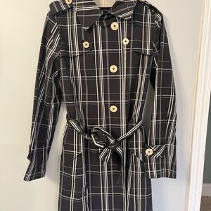 Bean Pole-Plaid Women's Trench Coat